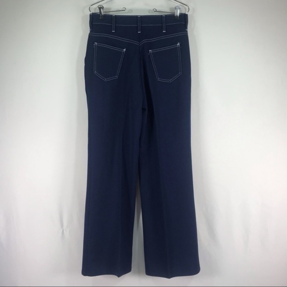 VGUC Vintage Dark Blue Boot Cut Pants Women’s 30 Waist-Fits Very Narrow Like 26 - Picture 11 of 13
